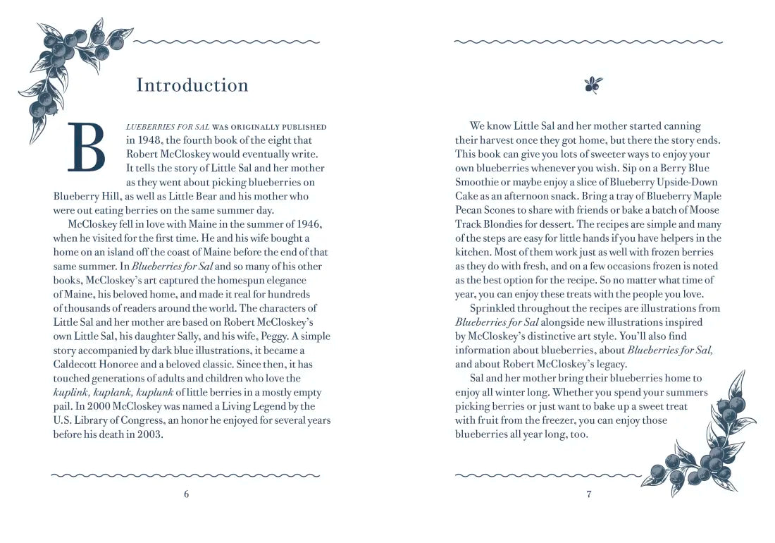 Blueberries for Sal Cookbook US - Hardback