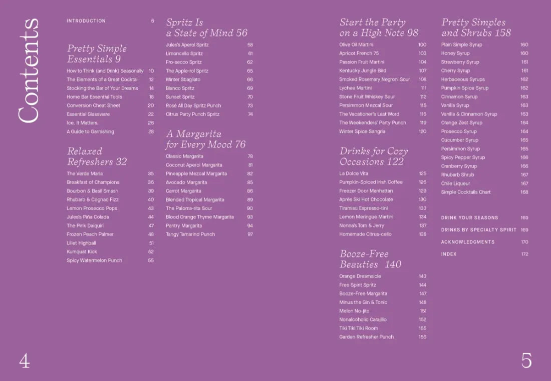 Pretty Simple Cocktails US - Hardback