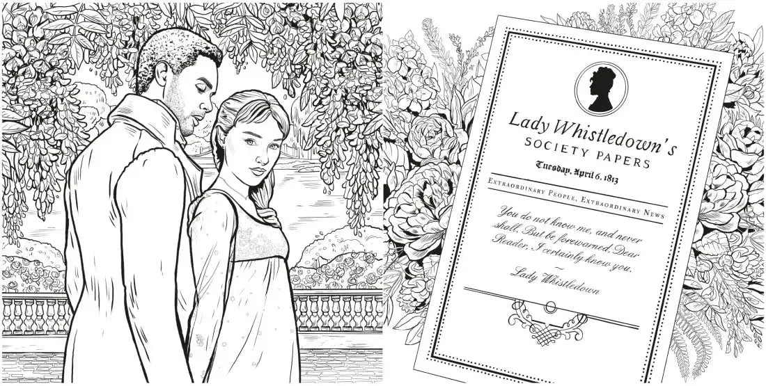 Bridgerton: The Official Coloring Book US - Paperback / softback