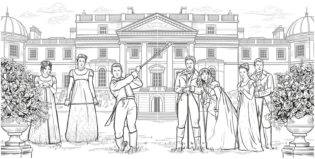 Bridgerton: The Official Coloring Book US - Paperback / softback