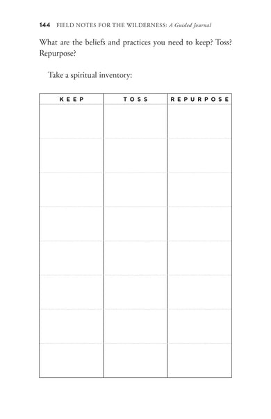 Field Notes for the Wilderness: A Guided Journal US - Paperback / softback