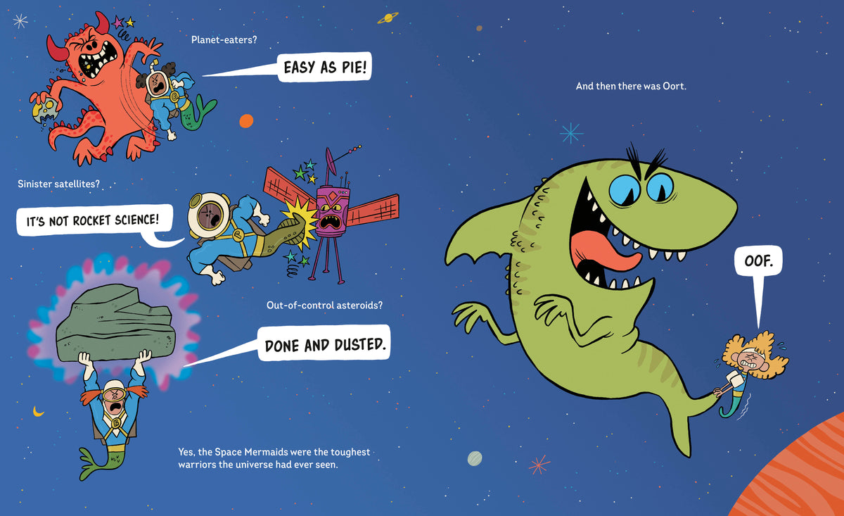 Save Us, Space Mermaids! interior 2 (ISBN 9780593621400)