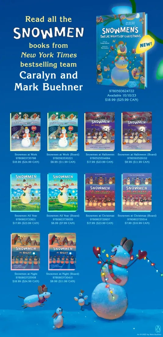 Snowmen's Twelve Nights of Christmas US - Hardback