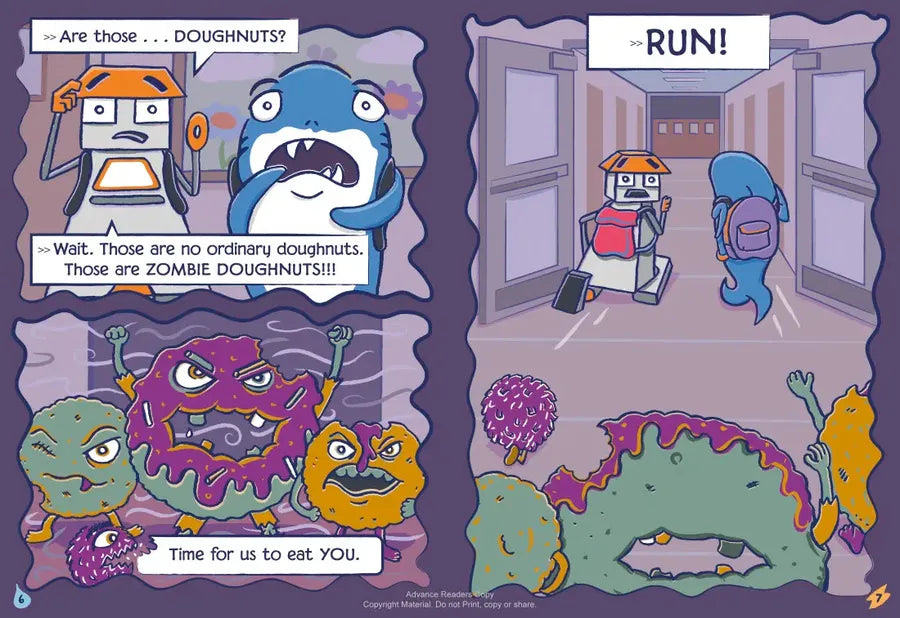 Shark and Bot #3: Zombie Doughnut Attack! US - Paperback / softback