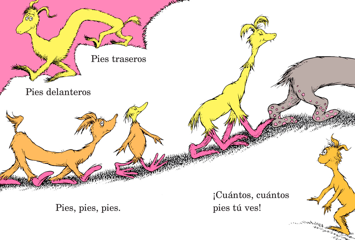 ¡Cuántos, cuántos pies! (The Foot Book Spanish Edition) interior 3 (ISBN 9780593651032)
