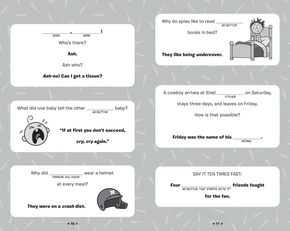 The Mad Libs Silly, Hilariously Funny, Belly-Busting Joke Book US - Paperback / softback
