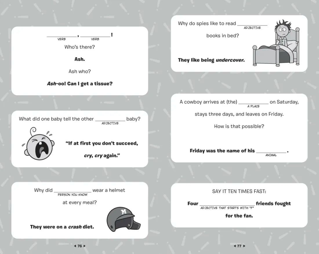 The Mad Libs Silly, Hilariously Funny, Belly-Busting Joke Book US - Paperback / softback