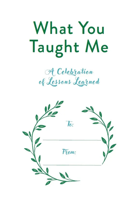 What You Taught Me US - Hardback