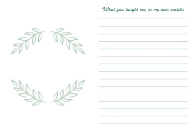 What You Taught Me US - Hardback