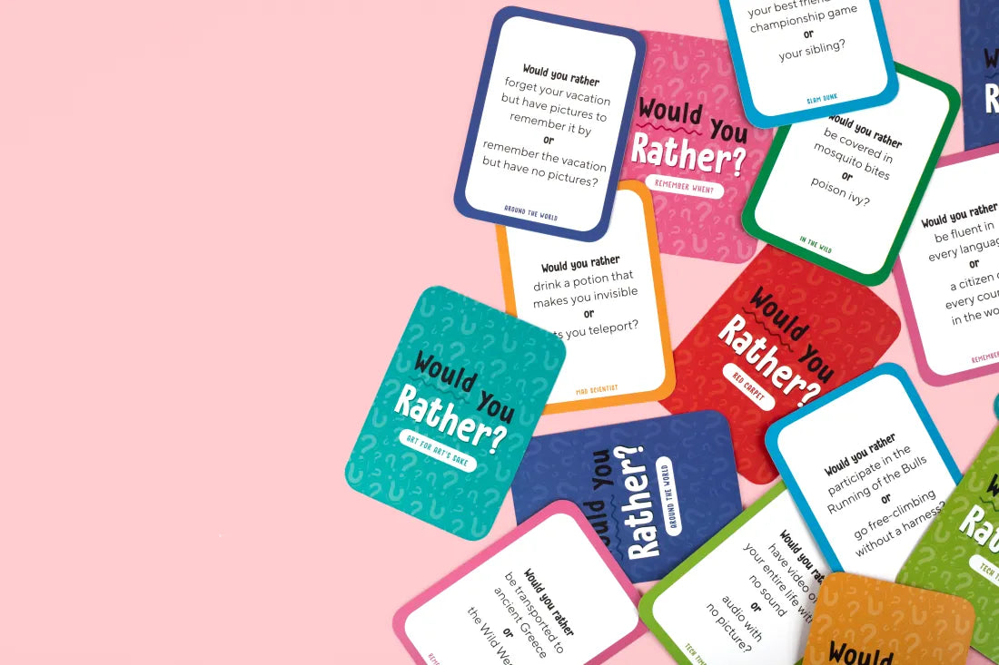 Would You Rather? Family Card Game US - Cards
