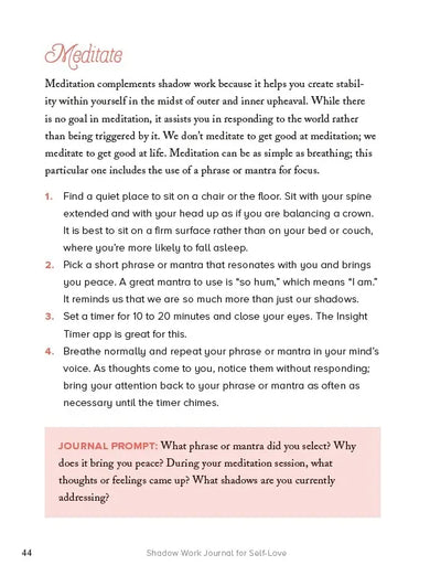 Shadow Work Journal for Self-Love US - Paperback / softback