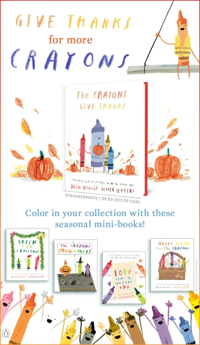 The Crayons Give Thanks US - Hardback