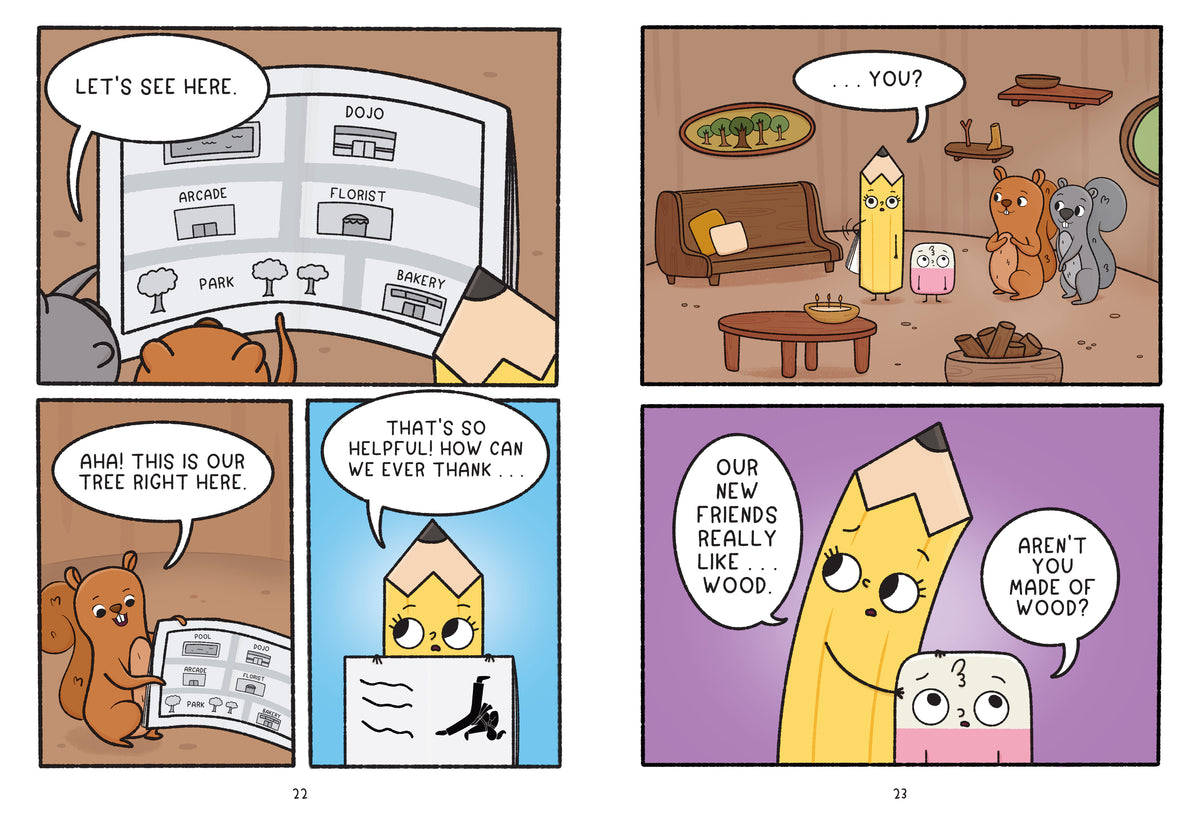 Pencil & Eraser: Lost and Frown! interior 3 (ISBN 9780593699829)