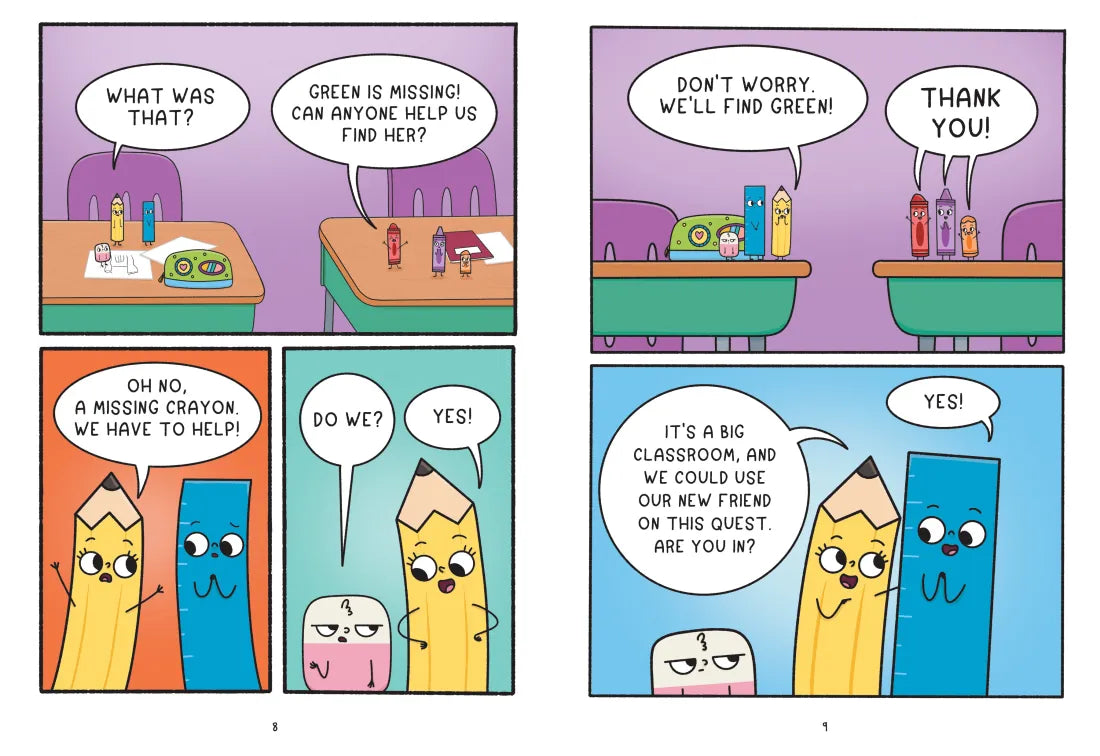 Pencil & Eraser: New Friends Rule! US - Hardback