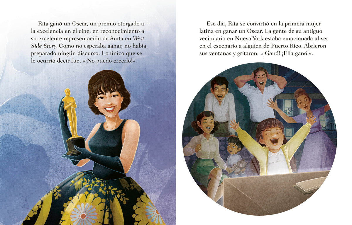 Mi Little Golden Book sobre Rita Moreno (Rita Moreno: A Little Golden Book Biography Spanish Edition) interior 3 (ISBN 9780593704332)