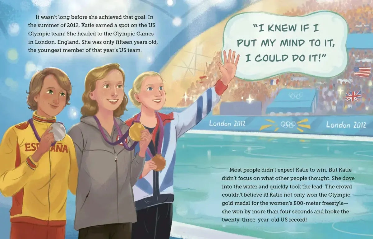 Katie Ledecky: A Little Golden Book Biography US - Hardback