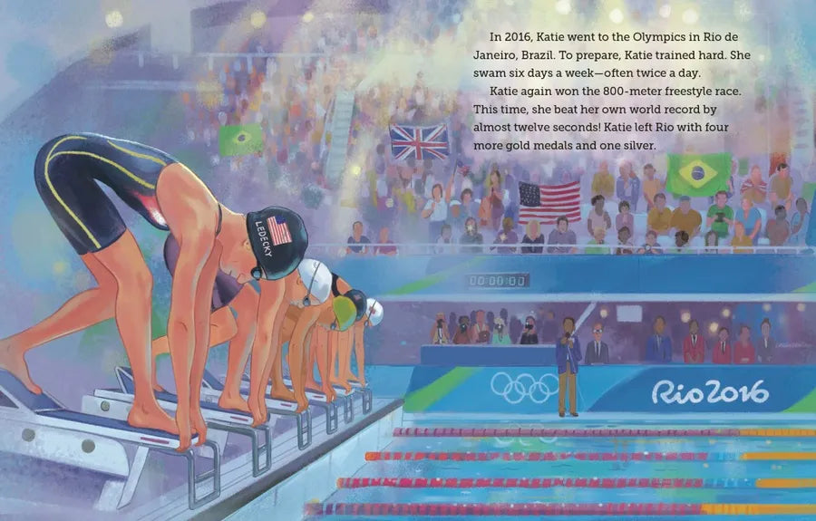 Katie Ledecky: A Little Golden Book Biography US - Hardback