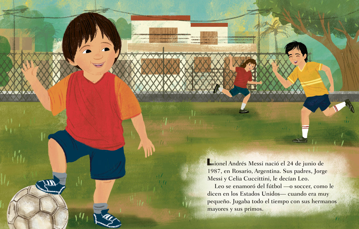 Mi Little Golden Book sobre Lionel Messi (My Little Golden Book About Lionel Messi Spanish Edition) interior 1 (ISBN 9780593707647)