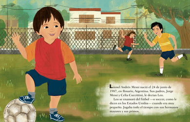 Mi Little Golden Book sobre Lionel Messi (My Little Golden Book About Lionel Messi Spanish Edition) interior 1 (ISBN 9780593707647)