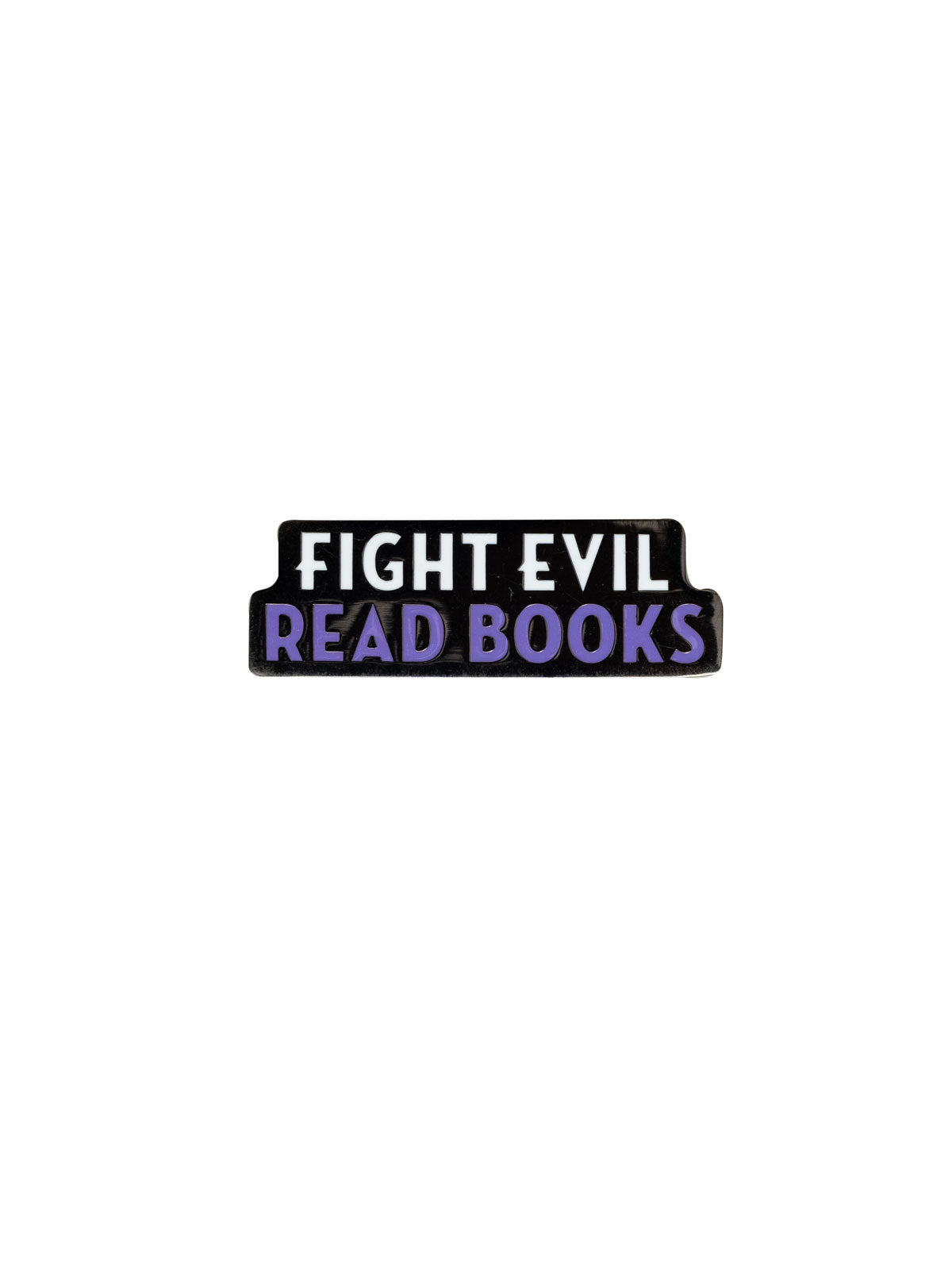 Fight Evil, Read Books Enamel Pin-Lifestyle and Leisure-買書書 BuyBookBook