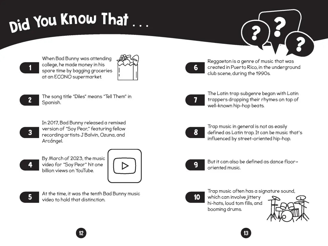96 Facts About Bad Bunny US - Paperback / softback