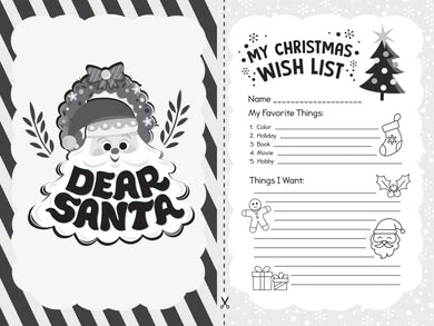 Dear Santa: A Christmas Wish List and Gratitude Journal for Kids US - Paperback / softback