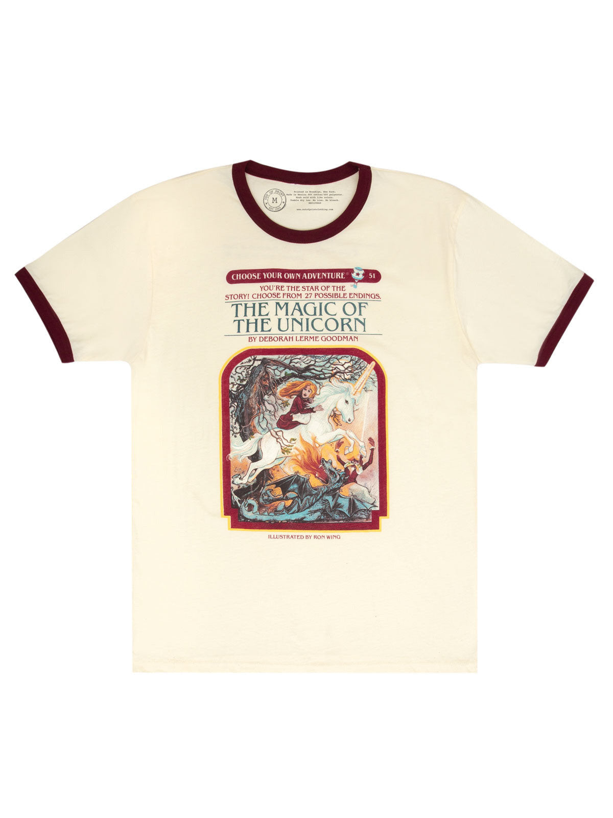 Choose Your Own Adventure: The Magic of the Unicorn Unisex Ringer T-Shirt XXX-Large