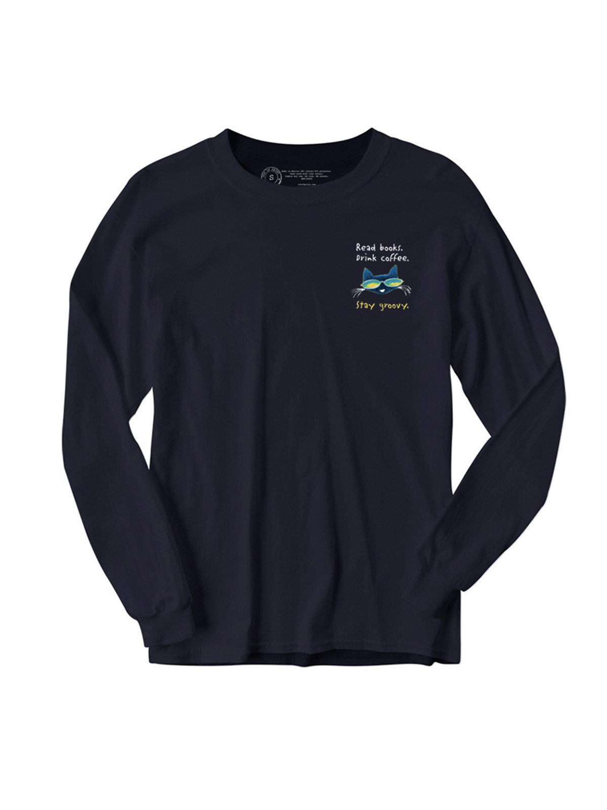 Pete the Cat: Read Books Drink Coffee Stay Groovy Unisex Long Sleeve XX-Large cover (ISBN 9780593763957)