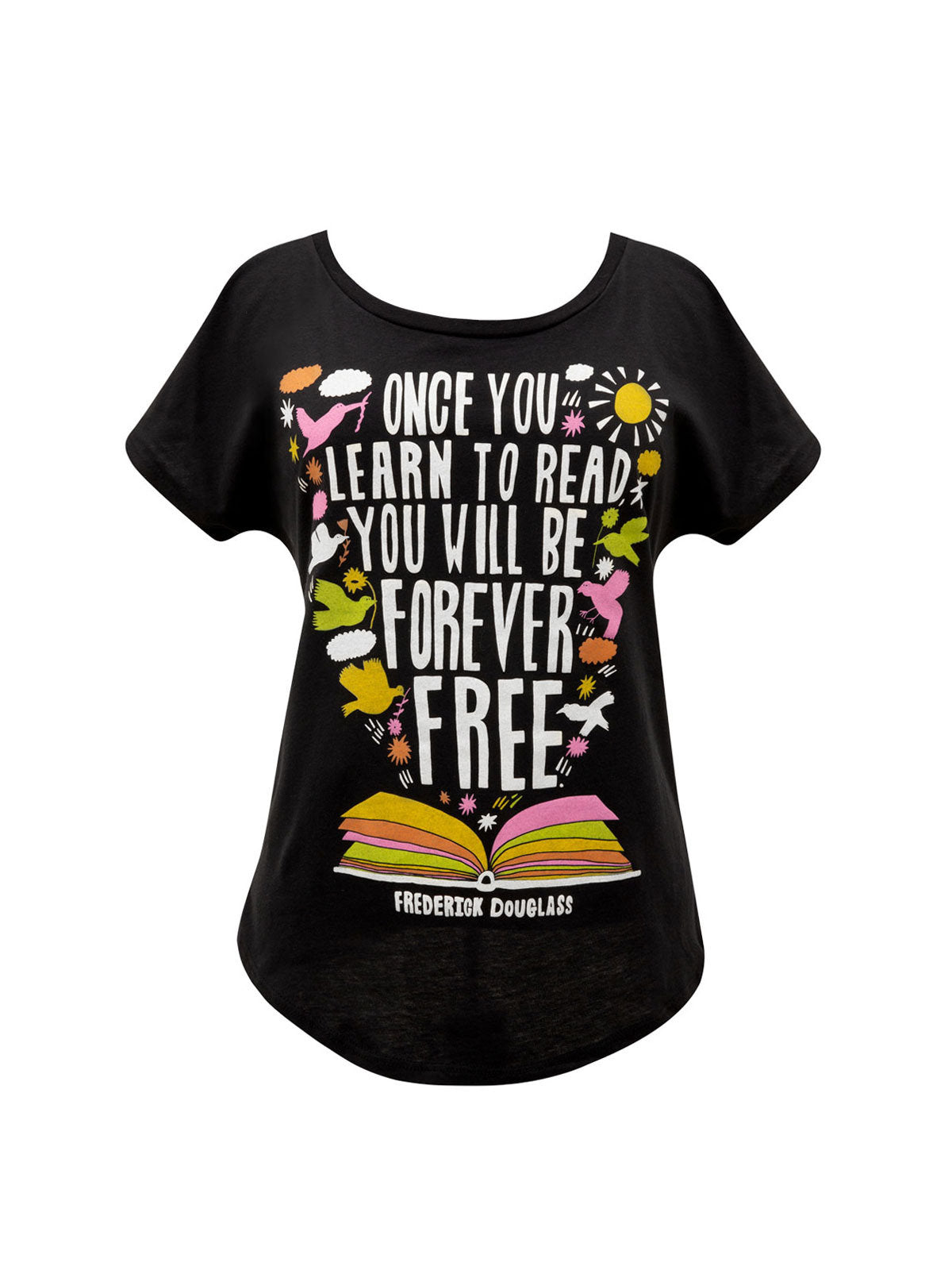 Frederick Douglass: Once You Learn to Read Women's Relaxed Fit T-Shirt Small