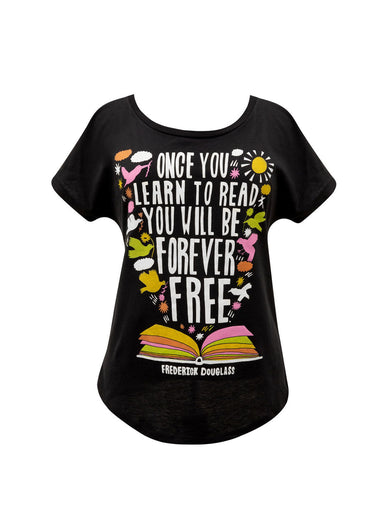 Frederick Douglass: Once You Learn to Read Women's Relaxed Fit T-Shirt Small