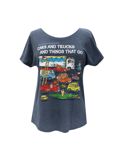 Richard Scarry: Cars and Trucks and Things That Go Women's Relaxed Fit T-Shirt XX-Large