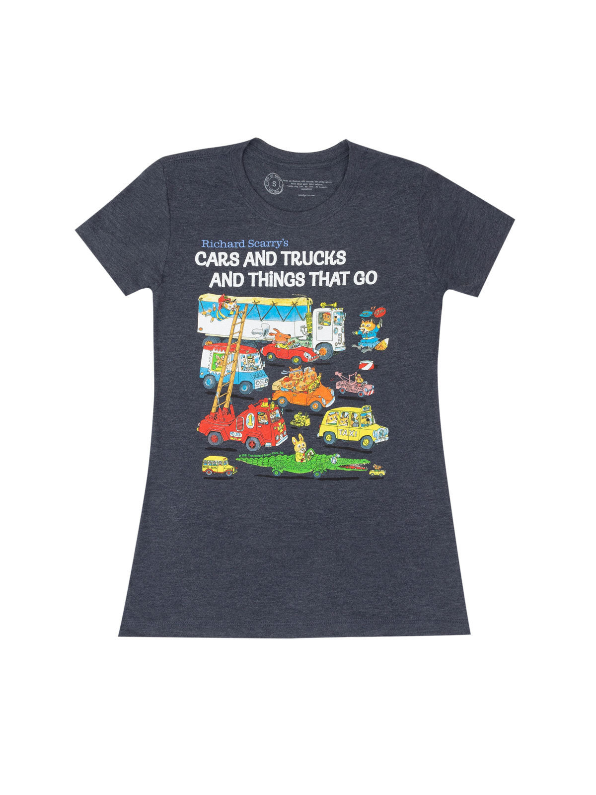 Richard Scarry: Cars and Trucks and Things That Go Women's Crew T-Shirt XX-Large