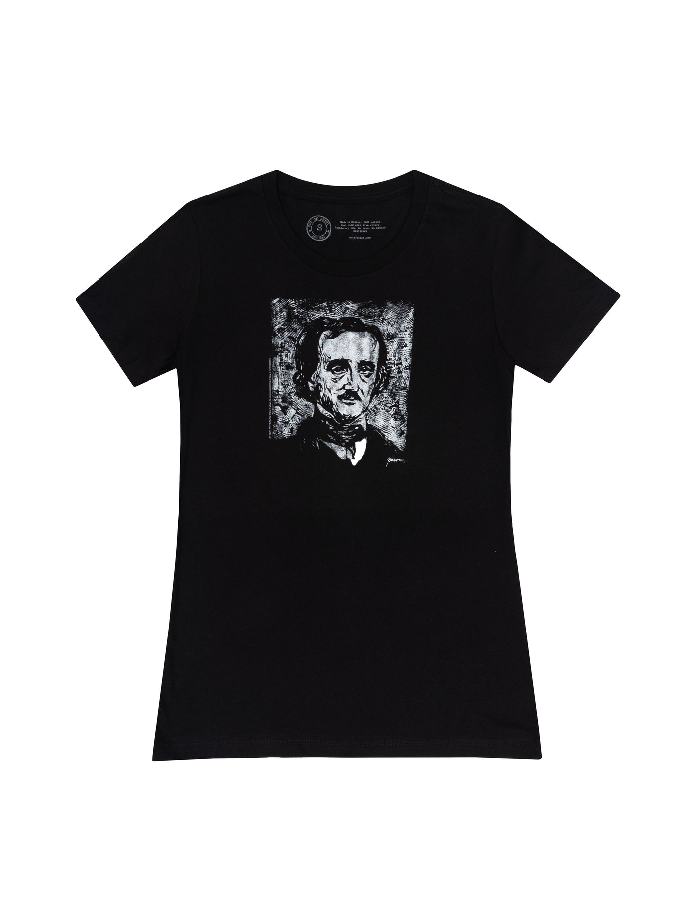 Edgar Allan Poe Melancholy Women's Crew T-Shirt XX-Large