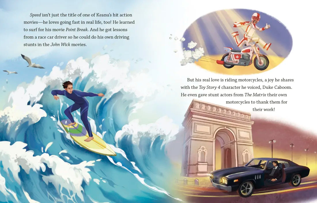 Keanu Reeves: A Little Golden Book Biography US - Hardback