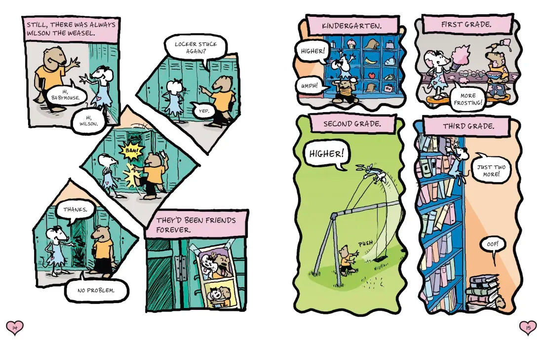 A Babymouse Flip Book: THRILLS! (Queen of the World + Our Hero) US - Paperback / softback