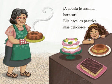 Horneando con mi abuelita (Baking with Mi Abuelita Spanish Edition) interior 1 (ISBN 9780593812389)