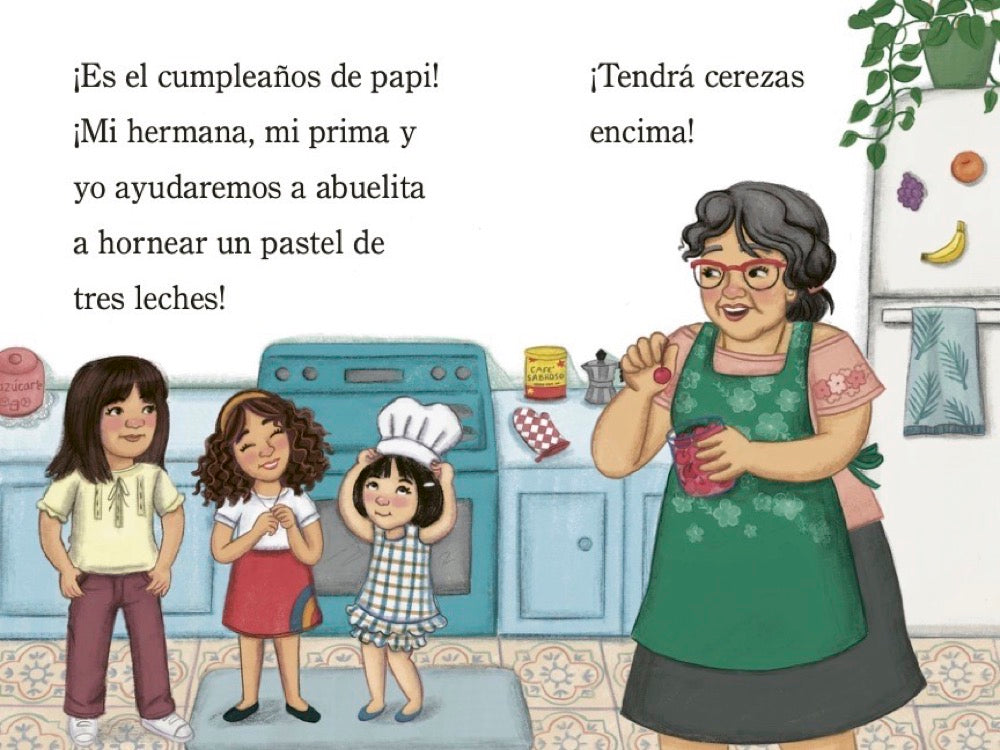 Horneando con mi abuelita (Baking with Mi Abuelita Spanish Edition) interior 2 (ISBN 9780593812389)