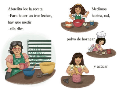 Horneando con mi abuelita (Baking with Mi Abuelita Spanish Edition) interior 3 (ISBN 9780593812389)
