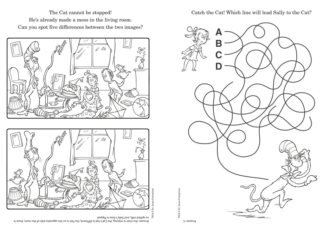 Dr. Seuss: The Cat in the Hat Coloring & Activity Book US - Paperback / softback