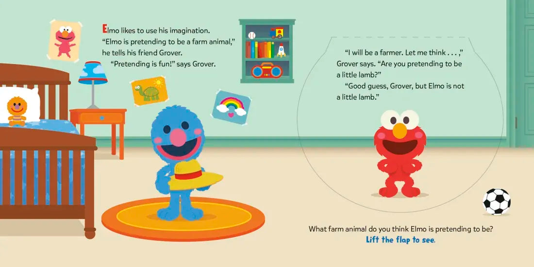 Elmo Pretends... He's a Chicken! (Sesame Street) US - Board book