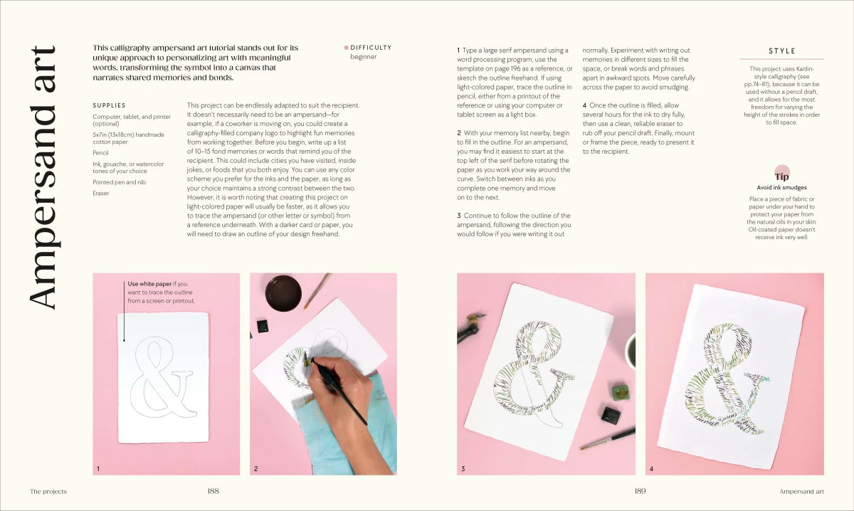 The Calligraphy Book US - Hardback