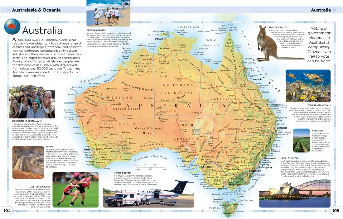 Children's Illustrated World Atlas US - Hardback