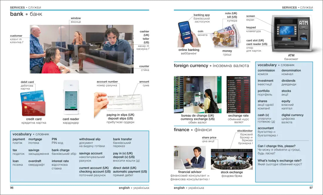 Ukrainian - English Bilingual Visual Dictionary US - Paperback / softback