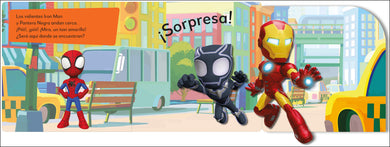 ¡Pop-up sorpresa! Spidey y sus sorprendentes amigos (Pop-Up Peekaboo! Marvel Spidey and his Amazing Friends) interior 4 (ISBN 9780593848340)