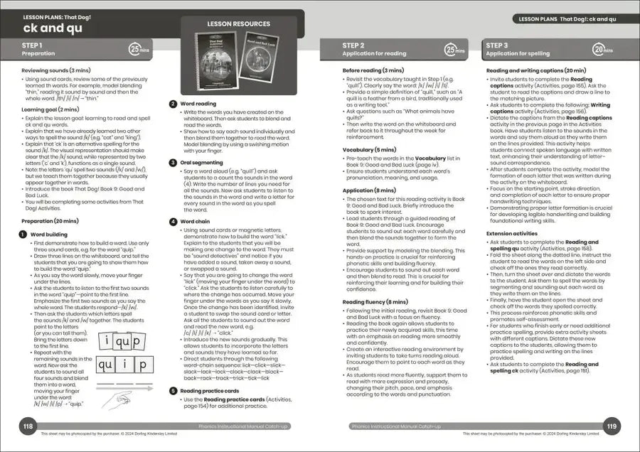 Phonics Instructional Manual Catch-up US - Paperback / softback