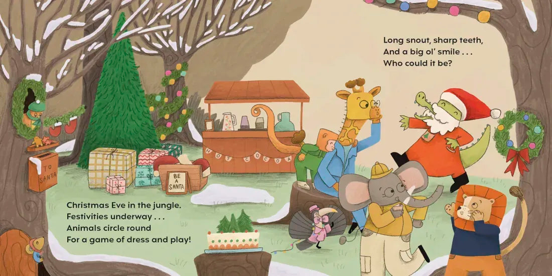Crocodile Christmas US - Board book