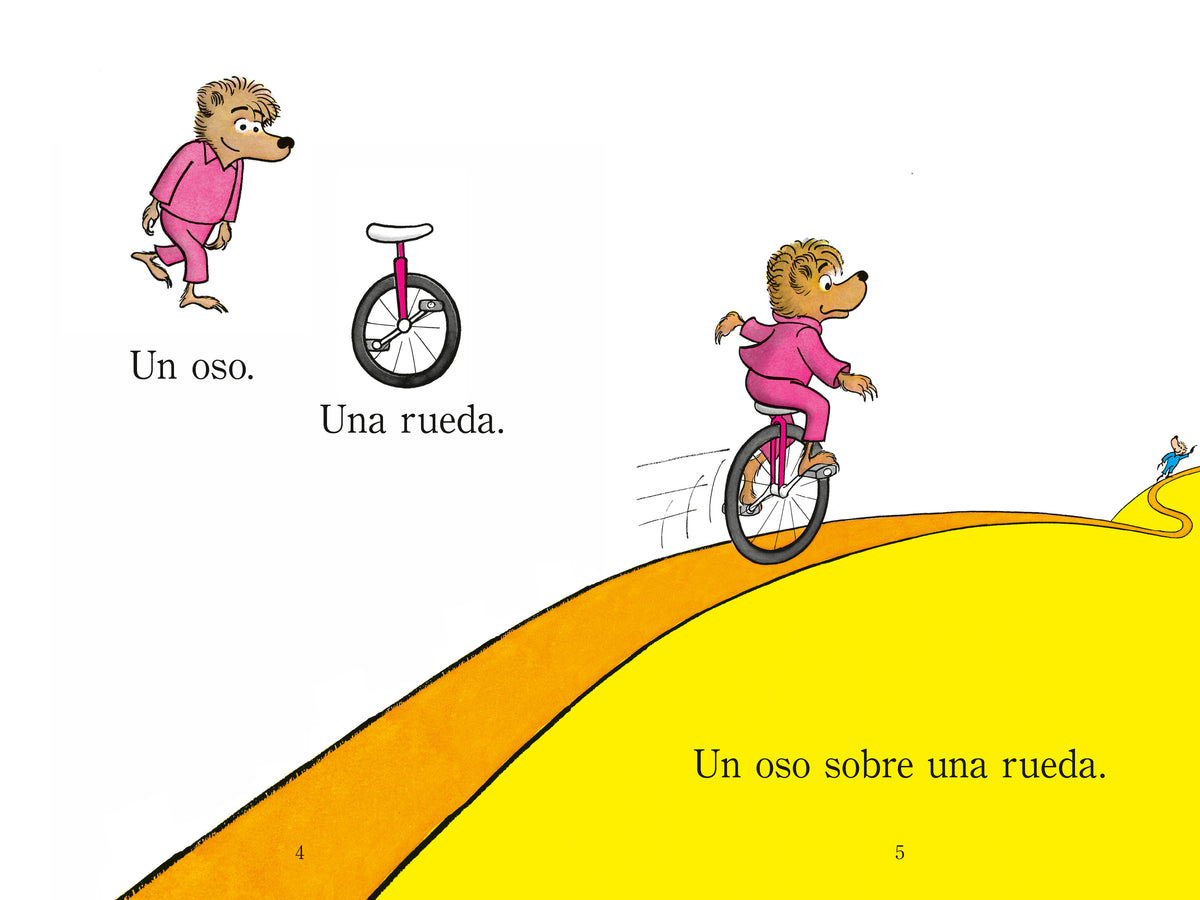 Osos sobre ruedas (Bears on Wheels Spanish Edition)(Berenstain Bears) interior 1 (ISBN 9780593899083)