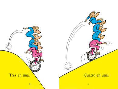Osos sobre ruedas (Bears on Wheels Spanish Edition)(Berenstain Bears) interior 3 (ISBN 9780593899083)