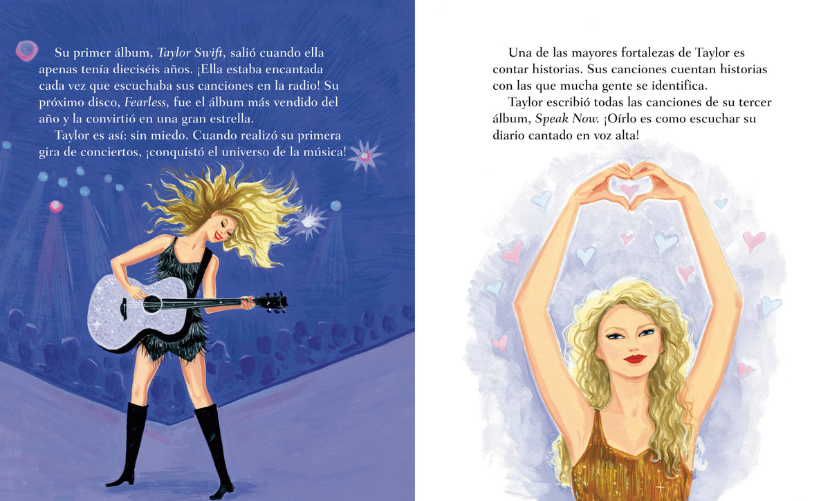 Mi Little Golden Book sobre Taylor Swift (My Little Golden Book About Taylor Swift Spanish Edition) interior 2 (ISBN 9780593899373)