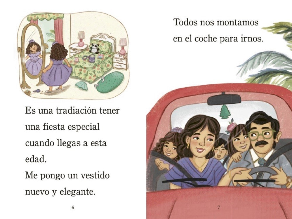 Mi prima, la quinceañera (My Cousin, the Quinceañera Spanish Edition) interior 2 (ISBN 9780593904565)